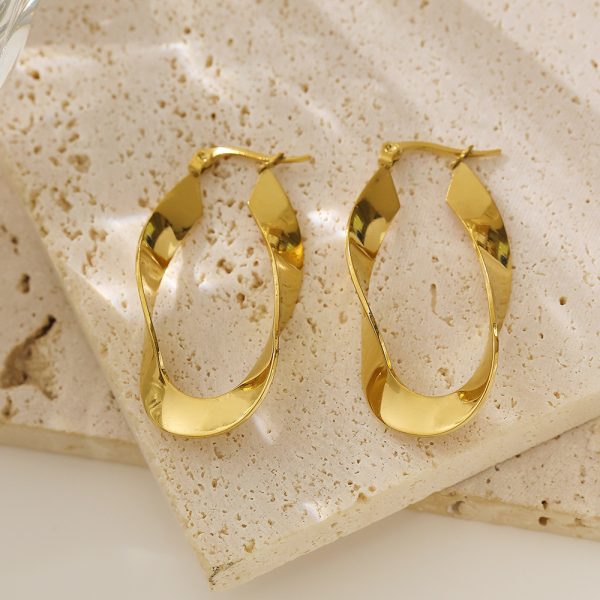 O1CN01e6LEdz25wjTMQiqwC_3529117591-0-cib.jpg Stainless Steel Wavy Hoop Earrings 775451833636