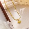 O1CN01eGCYWD25wjRTTh648_3529117591-0-cib.jpg Stainless Steel Zirconia Double Layer Necklace 754852880311