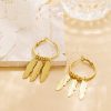 O1CN01eOTz4B25wjbomRGEe_3529117591-0-cib.jpg Stainless Steel Leaf Tassel Earrings 770255723979