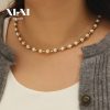 O1CN01eSScxu25wjbkA8TSu_3529117591-0-cib.jpg Stainless Steel Pearl Necklace 782833788213