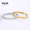 O1CN01eV6pEk25wjbkoMtHn_3529117591-0-cib.jpg Stainless Steel Plum Blossom Bangle 649584568930
