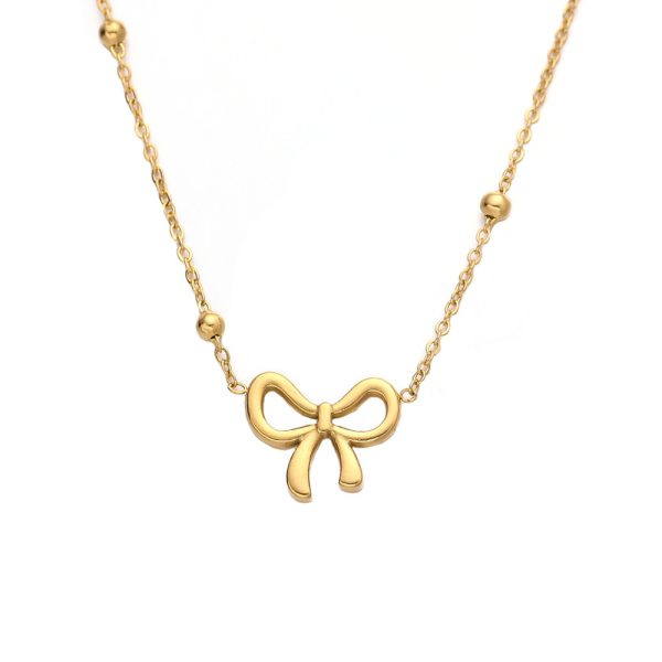 O1CN01eWIuyW25wjVCJs3Qj_3529117591-0-cib.jpg Stainless Steel Bow Necklace 809793137298