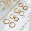 O1CN01eYlFTU25wjU5BQ4v1_3529117591-0-cib.jpg Stainless Steel Double Twist Earrings 785187452708