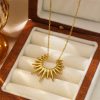 O1CN01em3XOJ25wjVS1ZvG6_3529117591-0-cib.jpg Stainless Steel Sunflower Necklace 814593069767