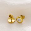 O1CN01es9xcp25wjRf5vjSN_3529117591-0-cib.jpg Stainless Steel Clover Shell Earrings 756940769071