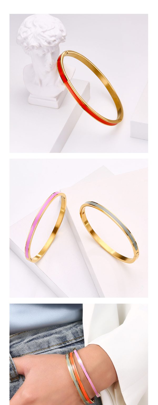 O1CN01f7nFF725wjFPmvP5u_3529117591-0-cib.jpg Stainless Steel Enamel Bangle 658472387883