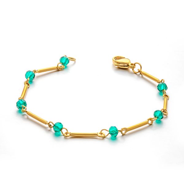 O1CN01fASVe925wjZaGTeSX_3529117591-0-cib.jpg Stainless Steel Crystal Bead Bracelet 894378362473