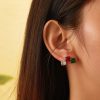 O1CN01faHaWc25wjO7rlfzr_3529117591-0-cib-1.jpg Stainless Steel Square Zirconia Stud Earrings 726100553500