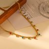 O1CN01fmPSO325wjYeO9aGW_3529117591-0-cib.jpg Stainless Steel Zirconia Round Necklace 867992389578