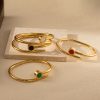 O1CN01fon0Ok25wjZb3eMM2_3529117591-0-cib.jpg Stainless Steel Open Gem Bangle 895496680146