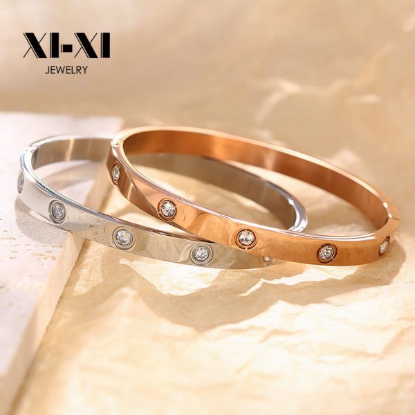 O1CN01fqgZ2O25wjbsfANKQ_3529117591-0-cib.jpg Stainless Steel Flower Bangle 633776823439
