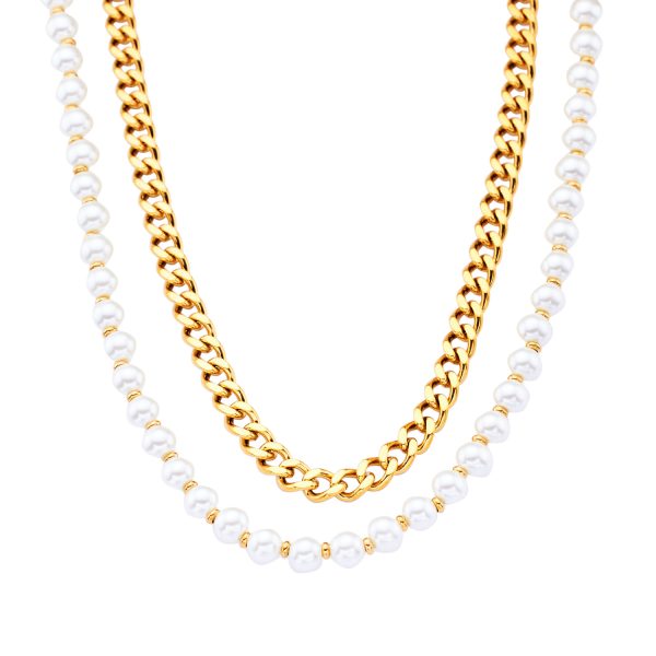 O1CN01fxbZCf25wjUWzXGjM_3529117591-0-cib.jpg Stainless Steel Pearl Necklace 794374624236