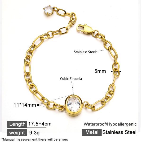O1CN01fyuWdV25wjbqBu24W_3529117591-0-cib.jpg Stainless Steel Single Stone Bracelet 918318376600