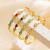 Stainless Steel Heart Zirconia Bangle 724242128204