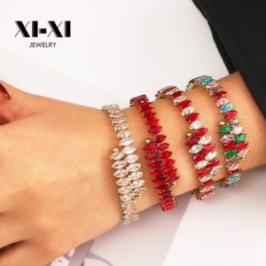 Stainless Steel Zirconia Adjustable Bangle 774550893429