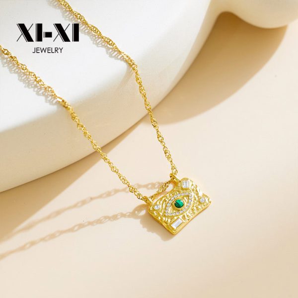 O1CN01gWnswg25wjbuaJKxk_3529117591-0-cib.jpg Stainless Steel Rhinestone Evil Eye Necklace 806727479785