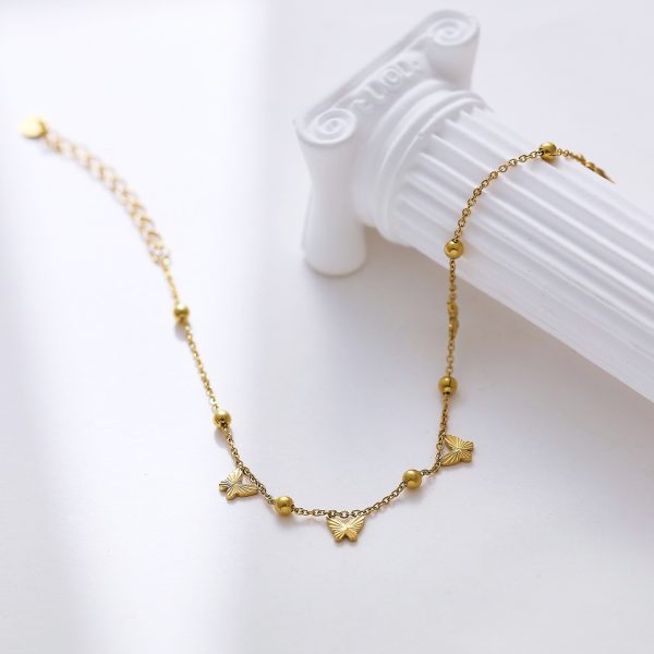 O1CN01gdfWlN25wjSCCVweE_3529117591-0-cib.jpg Stainless Steel Butterfly Tassel Bracelet 763853166116