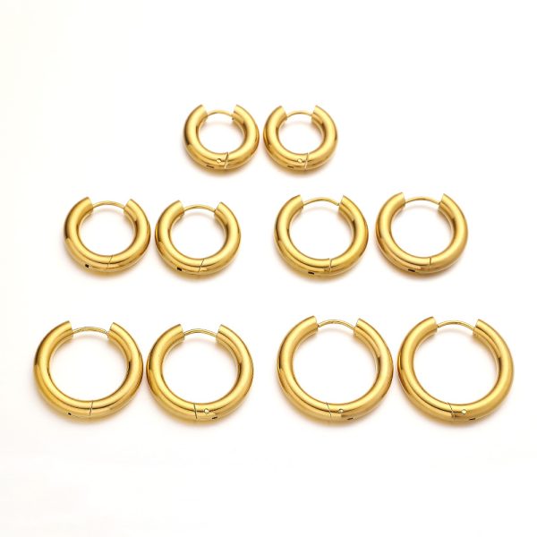 O1CN01hB6c8p25wjU4mf7da_3529117591-0-cib.jpg Stainless Steel Smooth Huggie Earrings 784718559304