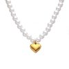 O1CN01hCMvMk25wjVIV1Shz_3529117591-0-cib.jpg Stainless Steel Pearl Heart Necklace 809918922800
