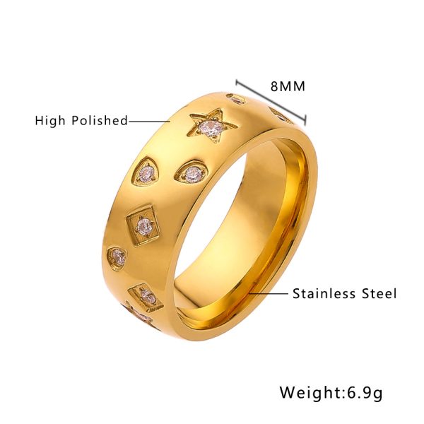 O1CN01hPRzfq25wjce4fVWn_3529117591-0-cib.jpg Stainless Steel Starry Ring 973420898195
