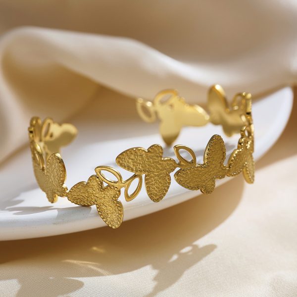 O1CN01hc8K5x25wjTX9FK9G_3529117591-0-cib.jpg Stainless Steel Butterfly Bracelet 778659916537