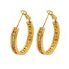 O1CN01hcbiFC25wjTOLzEck_3529117591-0-cib.jpg Stainless Steel Pave Hoop Earrings 775721046650