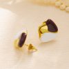 O1CN01hreeaG25wjRfrrRdt_3529117591-0-cib.jpg Stainless Steel Clover Shell Earrings 756940769071