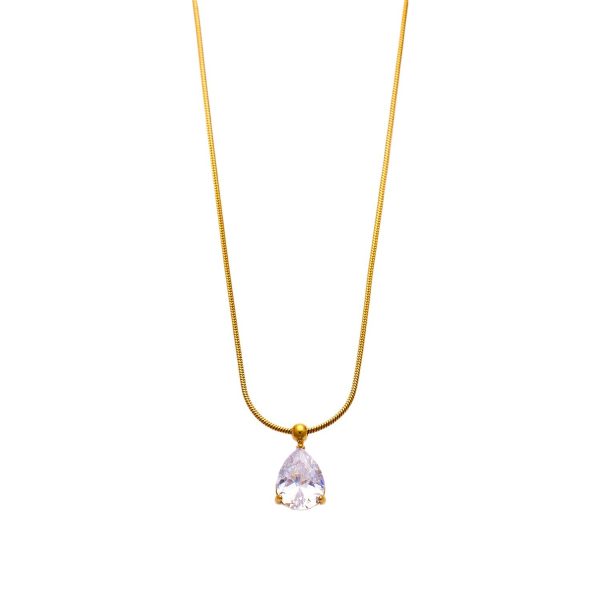 O1CN01huX0Ov25wjUQYHO3t_3529117591-0-cib.jpg Stainless Steel Zirconia Teardrop Necklace 793067932641