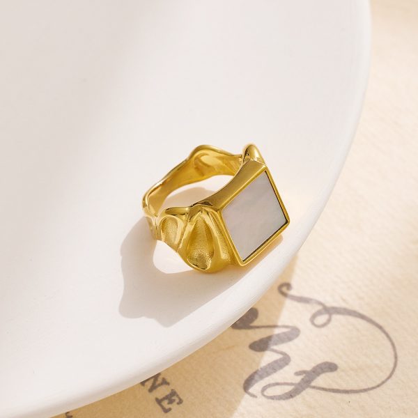 O1CN01hzhSxm25wjNyPFsDI_3529117591-0-cib.jpg Stainless Steel Square Shell Ring 725262863718