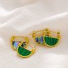 O1CN01iEaYKm25wjSOZyh5J_3529117591-0-cib.jpg Stainless Steel Curved Zirconia Earrings 764653590602