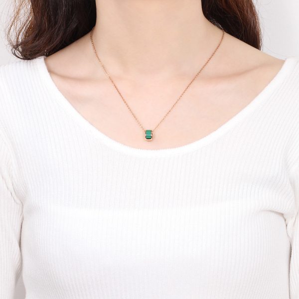 O1CN01iJa4Ht25wjDwvDGNY_3529117591-0-cib.jpg Stainless Steel Malachite Necklace 649713918724