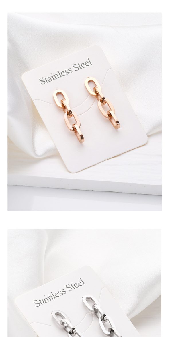 O1CN01ieGJAm25wjDkmqoyg_3529117591-0-cib-1.jpg Stainless Steel Chain Drop Earrings 648763975800