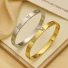 O1CN01ifBGJ825wjUp3CYSR_3529117591-0-cib.jpg Stainless Steel Zirconia Butterfly Bangle 800708664563