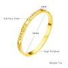 O1CN01igm6H625wjbpvHDWA_3529117591-0-cib.jpg Stainless Steel Roman Numeral Rhinestone Bangle 743898450878