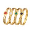 O1CN01ih8I7B25wjTNye73K_3529117591-0-cib.jpg Stainless Steel Enamel Rhinestone Bangle 775140250721