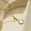 O1CN01ijRkNM25wjW22mAIA_3529117591-0-cib.jpg Stainless Steel Mother of Pearl Round Necklace 824399838884