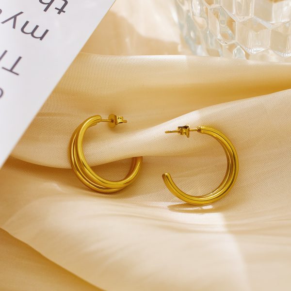 O1CN01itCShN25wjT0cHFu0_3529117591-0-cib.jpg Stainless Steel Layered Hoop Earrings 771451246731