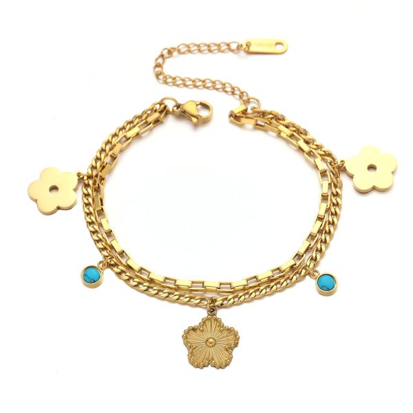 O1CN01jiIJmC25wjd8fk8pV_3529117591-0-cib.jpg Stainless Steel Clover Bracelet 982831326903