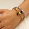 O1CN01kUFqyI25wjRnjKjiQ_3529117591-0-cib.jpg Stainless Steel Twist Knot Bangle 758292566471