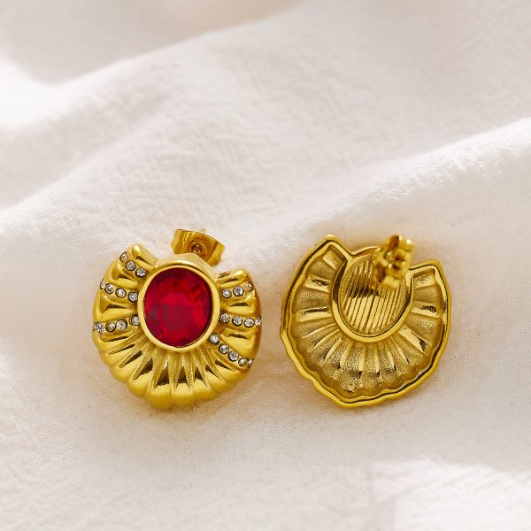 O1CN01kuP3YQ25wjRdweGp9_3529117591-0-cib.jpg Stainless Steel Clover Shell Earrings 756940769071
