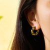 O1CN01kxaNvM25wjSJray39_3529117591-0-cib.jpg Stainless Steel Curved Zirconia Earrings 764653590602