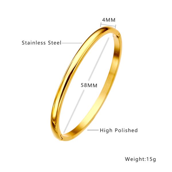 O1CN01l4S5au25wjckFPkFo_3529117591-0-cib.jpg Stainless Steel Smooth Bangle 974103593818