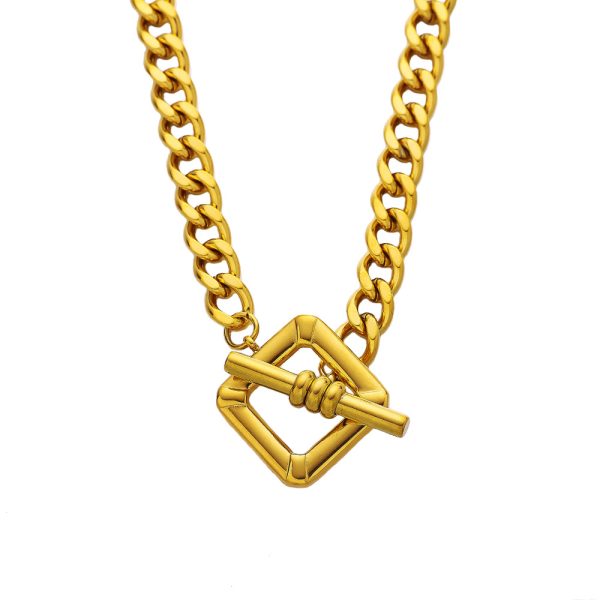 O1CN01lGdcPT25wjW8gcww2_3529117591-0-cib.jpg Stainless Steel OT Buckle Necklace 825554985960