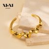 O1CN01lYNWxX25wjbrHzeSf_3529117591-0-cib.jpg Stainless Steel Wave Open Bangle 895480864077