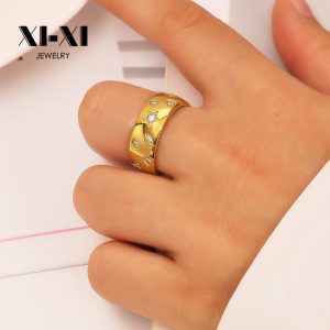 Stainless Steel Heart Zirconia Ring 787381925530