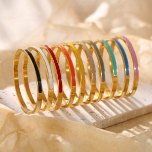 Stainless Steel Enamel Bangle 973329898763
