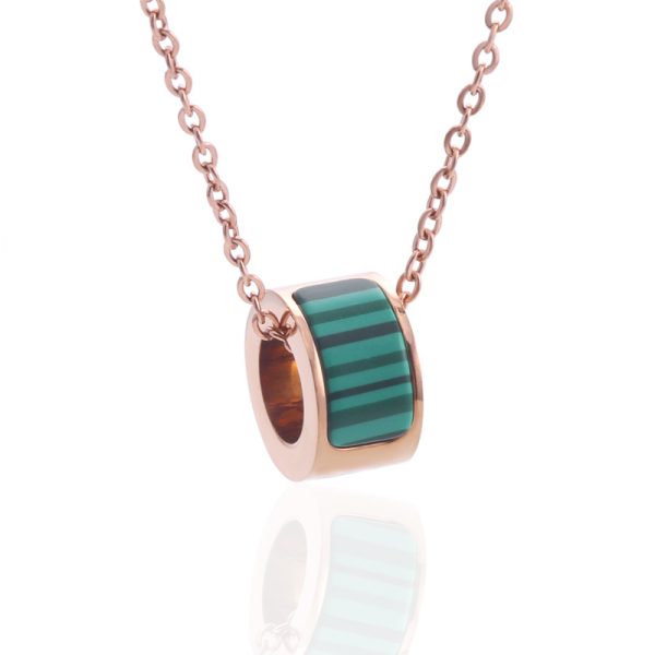 O1CN01lmLaOT25wjDuLC8UI_3529117591-0-cib.jpg Stainless Steel Malachite Necklace 649713918724