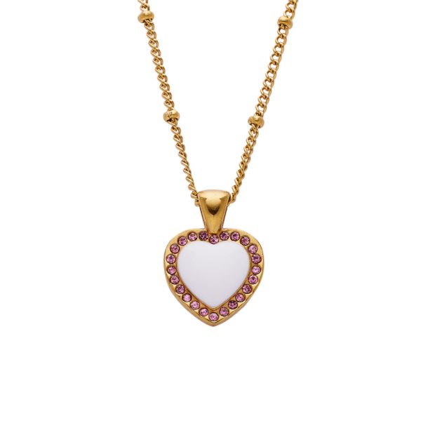 O1CN01loEUbO25wjOHSsfDh_3529117591-0-cib.jpg Stainless Steel Rhinestone Heart Necklace 727590883507