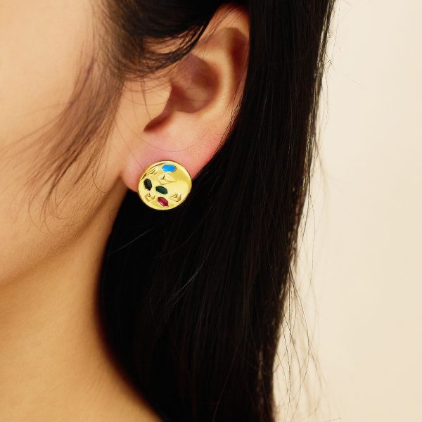 O1CN01lvPdR125wjRZaEZgD_3529117591-0-cib.jpg Stainless Steel Clover Shell Earrings 756940769071