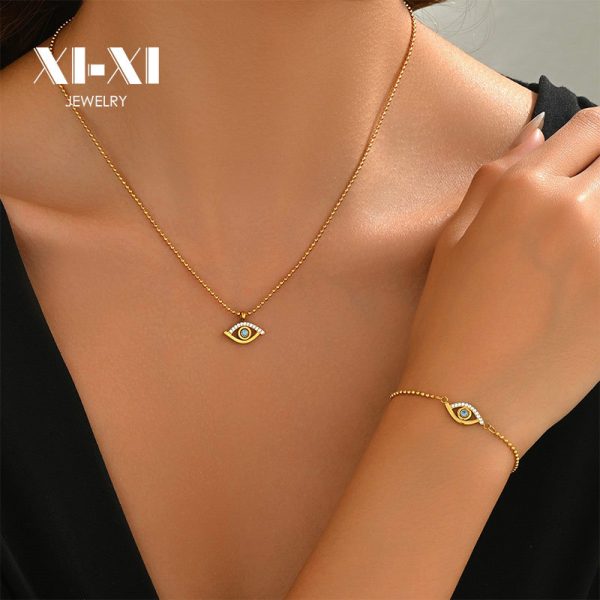 O1CN01lzBGKE25wjbl8Fdsy_3529117591-0-cib.jpg Stainless Steel Evil Eye Necklace 939173181189